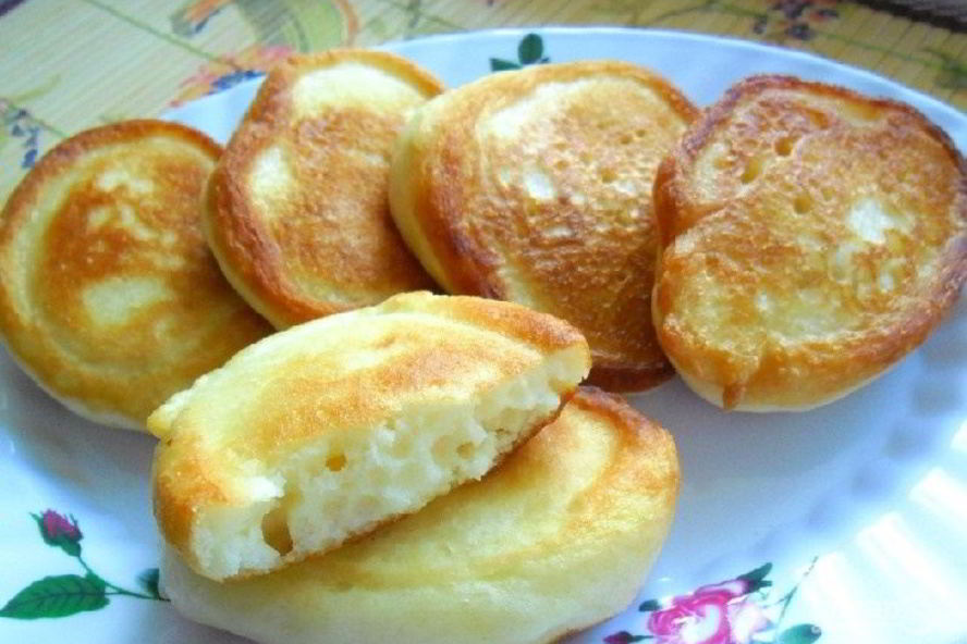 Рецепт оладьи без яиц на кефире