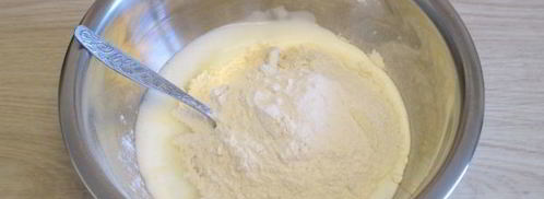 оладьи без яиц с ягодами. Шаг 6