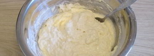 оладьи без яиц с ягодами. Шаг 7