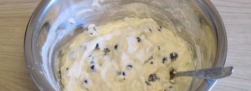 оладьи без яиц с ягодами. Шаг 9