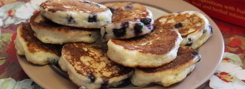 оладьи без яиц с ягодами. Шаг 13