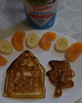 Оладьи Домик в деревне