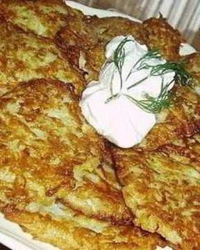 Оладьи из кабачков с зеленью