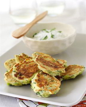 Оладьи из кабачкового пюре