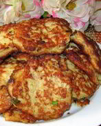 Оладьи из мясного фарша