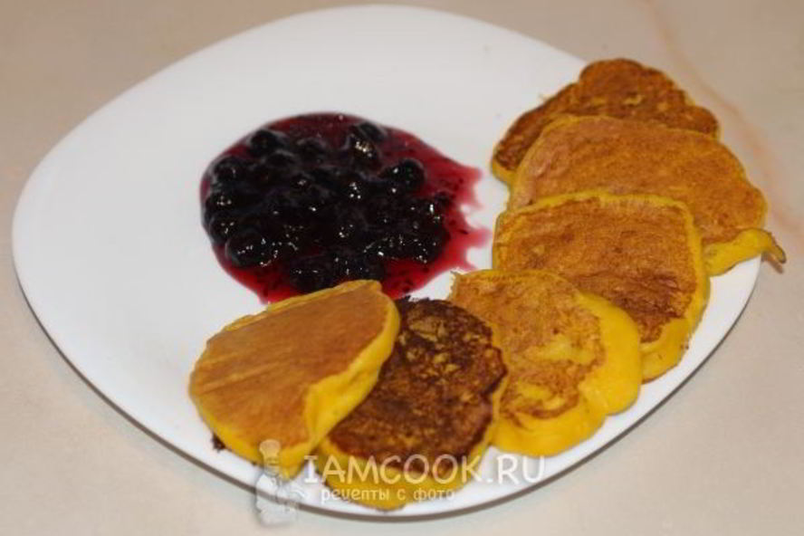 Рецепт оладьи из вареной тыквы