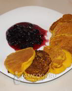 Оладьи из вареной тыквы