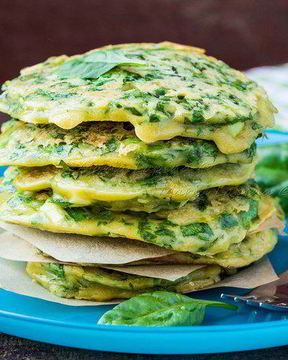 Оладьи из зелени