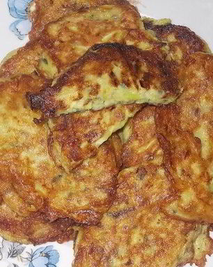 Оладьи с моцареллой