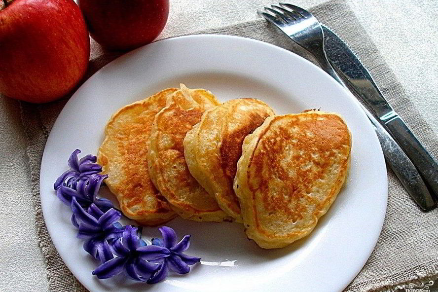 Рецепт оладьи с яблоками