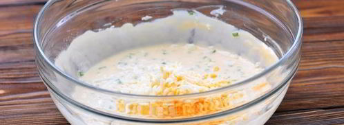 оладьи с зеленым луком и яйцом. Шаг 6