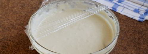 пышные оладьи на кислом молоке с дрожжами. Шаг 8