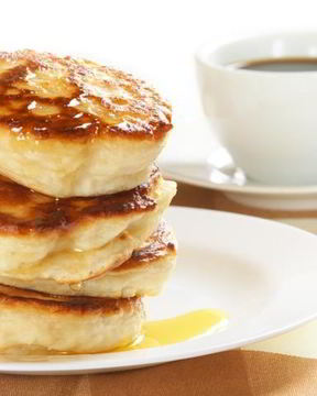 Пышные яблочные оладьи