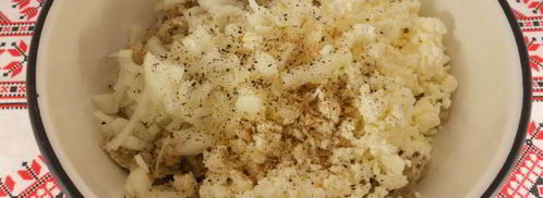 рыбные оладьи с творогом. Шаг 2