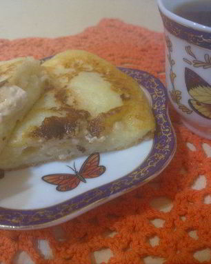 Творожные оладьи с зефиром