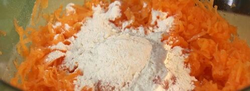 тыквенные оладушки сюзет. Шаг 4