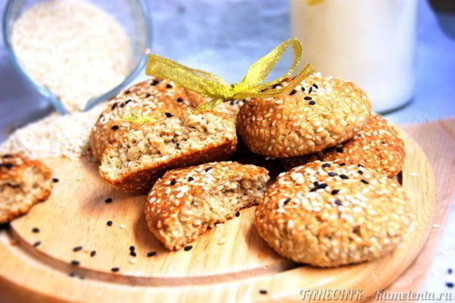 Рецепт кунжутное печенье