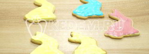 пасхальное печенье пасхальные кролики. Шаг 13