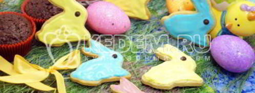 пасхальное печенье пасхальные кролики. Шаг 14