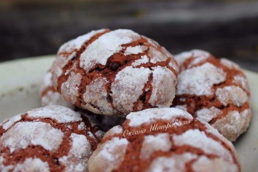 Рецепт печенье красный бархат