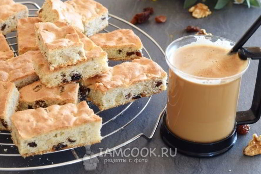 Рецепт печенье мазурка с грецкими орехами и изюмом