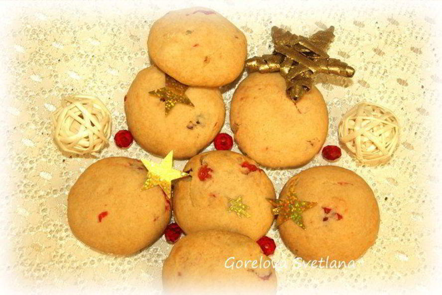 Рецепт печенье с вяленой вишней и коньяком