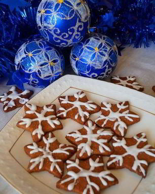 Печенье Снежинки в подарок друзьям и близким к Новому году