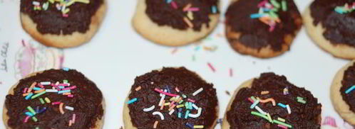 песочное печенье с шоколадной глазурью. Шаг 9