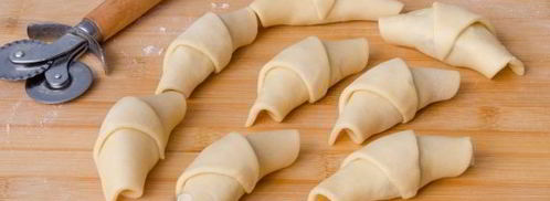 рогалики с сухофруктами и орехами. Шаг 13