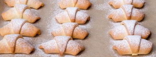 рогалики с сухофруктами и орехами. Шаг 16