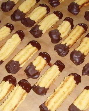 Рождественское печенье Апельсиновые языки