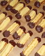 Рождественское печенье Апельсиновые языки