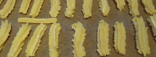 рождественское печенье апельсиновые языки. Шаг 2