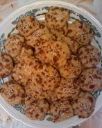 Сырное печенье с кунжутом