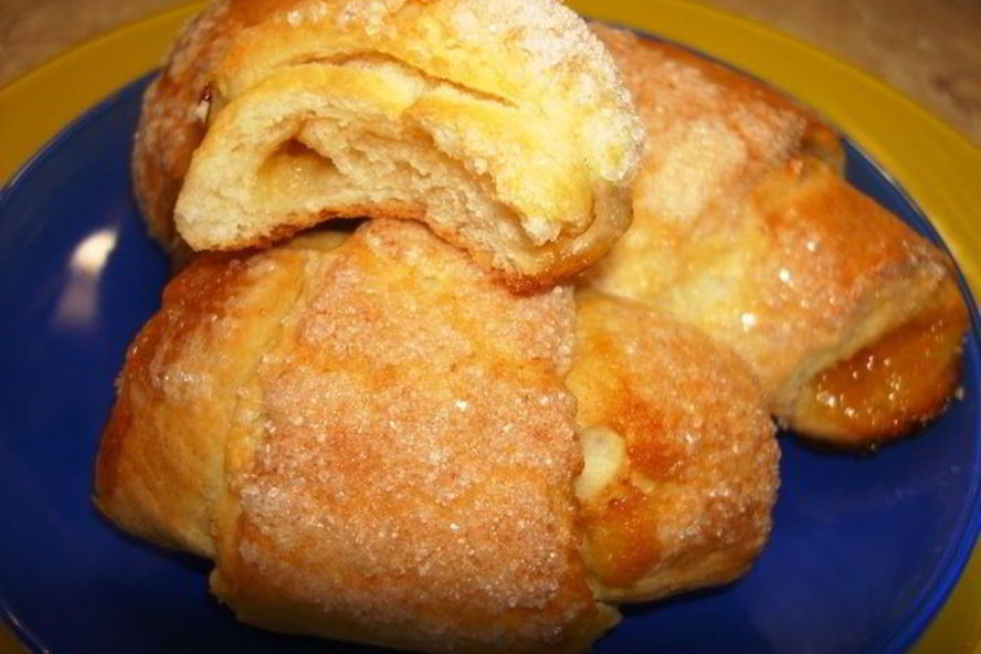 Рецепт творожные рогалики с абрикосами