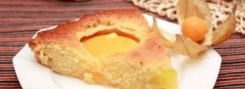 быстрый пирог с консервированными персиками. Шаг 7