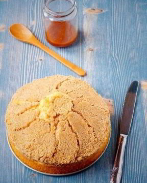 Французский яблочный пирог с крошкой