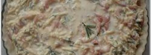 киш с кабачками и семгой. Шаг 10