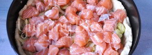 киш с семгой. Шаг 10