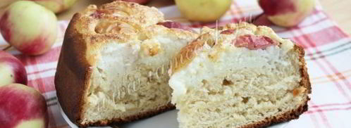 манный пирог с фруктами. Шаг 16