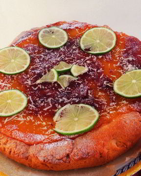 Открытый пирог с лимонный кремом