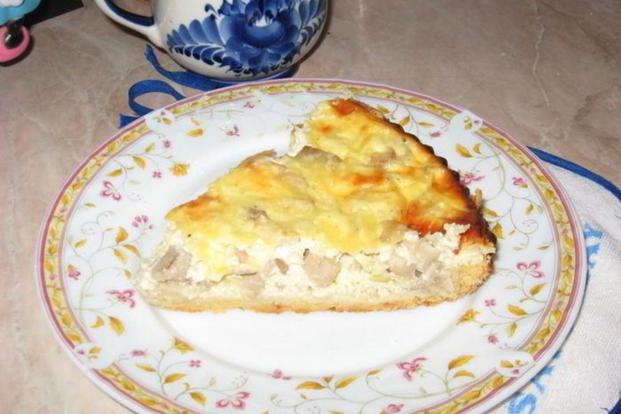 Рецепт пирог с грибами нежный