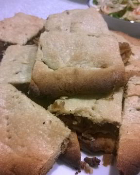 Пирог с капустой на творожном тесте