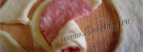 пирог с колбасой. Шаг 4