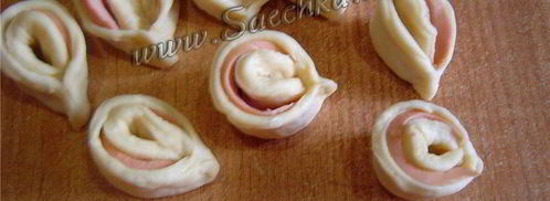 пирог с колбасой. Шаг 6