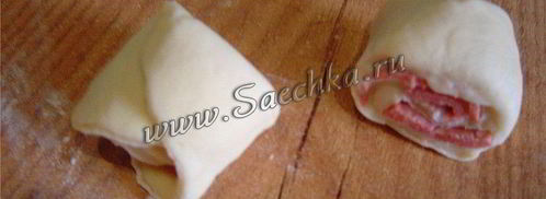 пирог с колбасой. Шаг 8