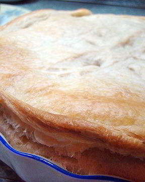 Пирог с курицей и грибами