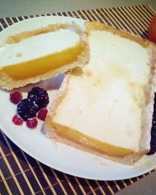 Пирог с лимонным кремом