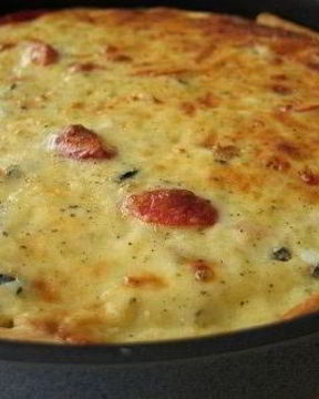 Пирог с мясным фаршем по-гречески