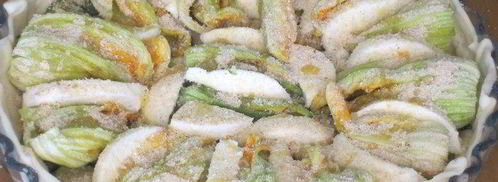 пирог с цветками цукини и моцареллой. Шаг 9